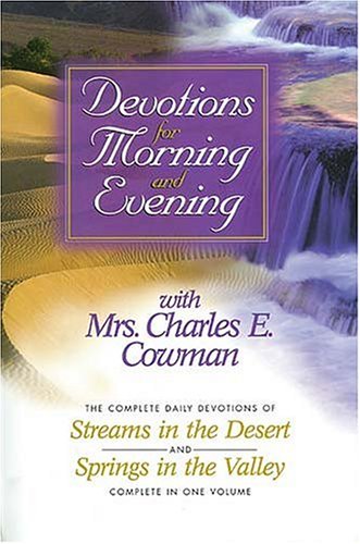 Book cover for Devotions for Morning and Evening with Mrs. Charles E. Cowman