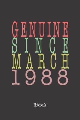 Book cover for Genuine Since March 1988