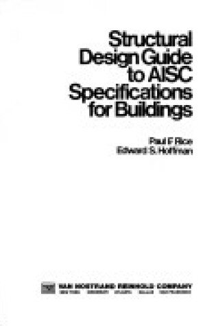 Cover of Structural Design Guide to AISC Specifications for Buildings