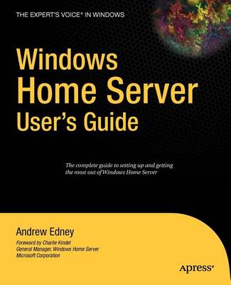 Book cover for Windows Home Server User