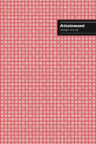 Cover of Attainment Lifestyle Journal, Creative Write-in Notebook, Dotted Lines, Wide Ruled, Medium Size (A5), 6 x 9 (Pink)