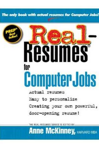 Cover of Real-Resumes for Computer Jobs