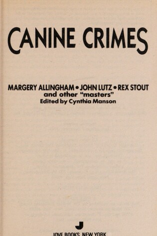 Cover of Canine Crimes