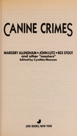 Book cover for Canine Crimes