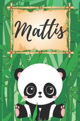 Cover of personalisiertes Notizbuch Panda / Malbuch / Kritzelbuch / Tagebuch / Journal / Notizheft / DIN A5 / Geschenke Mattis