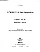Book cover for VLSI Test Symposium (VTS 2003), 21st IEEE