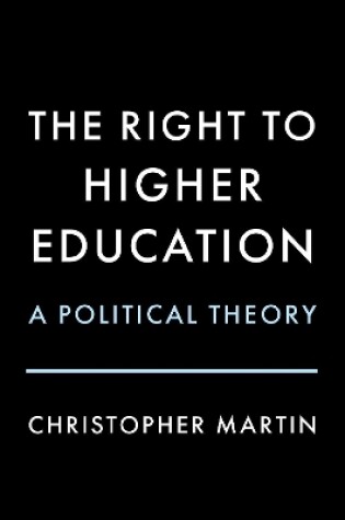 Cover of The Right to Higher Education