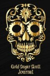 Book cover for Gold Sugar Skull Journal