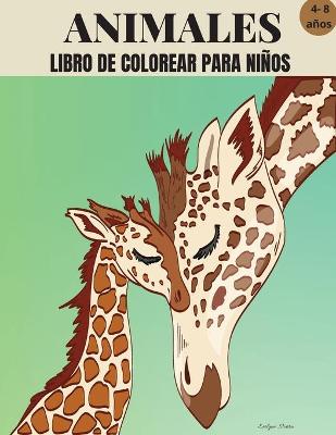 Book cover for Animales Libro de Colorear para niños de 4 a 8 años