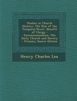 Book cover for Studies in Church History