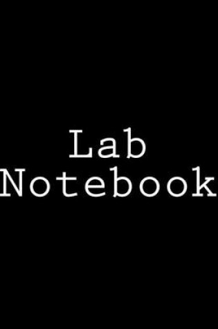 Cover of Lab Notebook