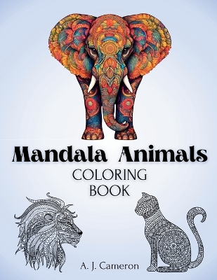 Book cover for Mandala Animals Coloring Book