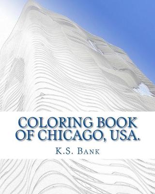 Book cover for Coloring Book of Chicago, USA.