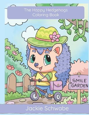 Book cover for Happy Hedgehogs Coloring Book