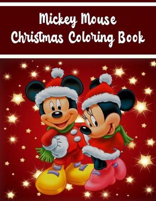 Book cover for Mickey Mouse Christmas Coloring Book