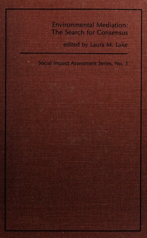 Book cover for Environmental Mediation