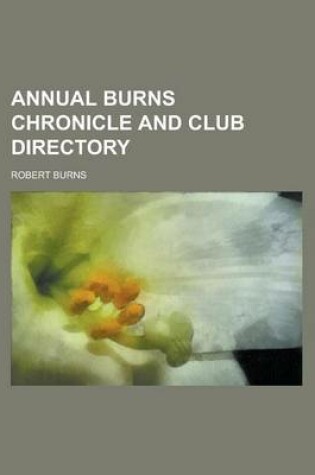 Cover of Annual Burns Chronicle and Club Directory
