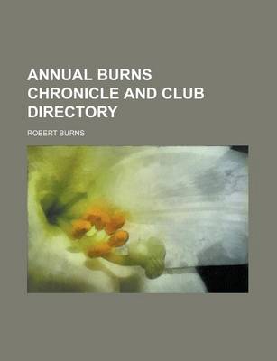 Book cover for Annual Burns Chronicle and Club Directory