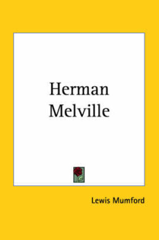 Cover of Herman Melville (1929)