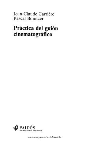 Cover of Practica del Guion Cinematografico