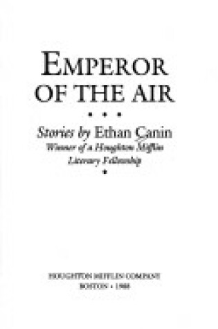 Cover of Emperor of the Air (HB)