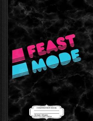 Book cover for Retro Feast Mode Thanksgiving Composition Notebook