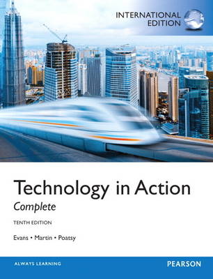 Book cover for Technology in Action, plus MyITLab with Pearson eText