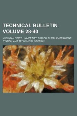 Cover of Technical Bulletin Volume 28-40