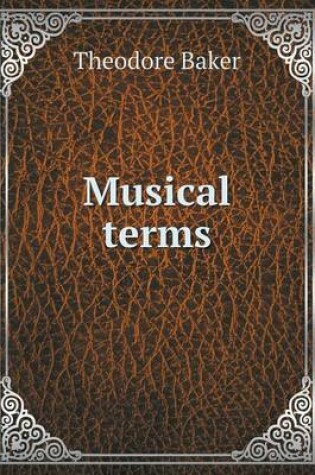 Cover of Musical terms