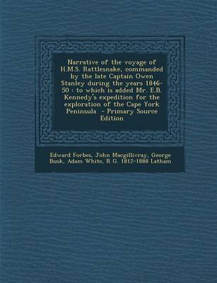 Book cover for Narrative of the Voyage of H.M.S. Rattlesnake, Commanded by the Late Captain Owen Stanley During the Years 1846-50