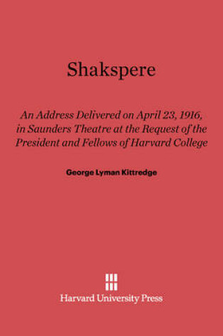 Cover of Shakspere