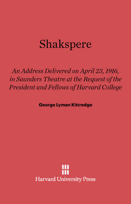 Book cover for Shakspere