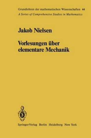 Cover of Vorlesungen Uber Elementare Mechanik