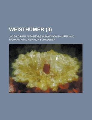 Book cover for Weisthumer (3)