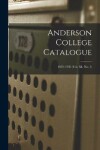 Book cover for Anderson College Catalogue; 1929-1930