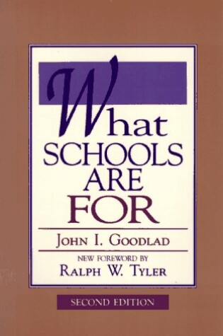 Cover of What Schools Are for