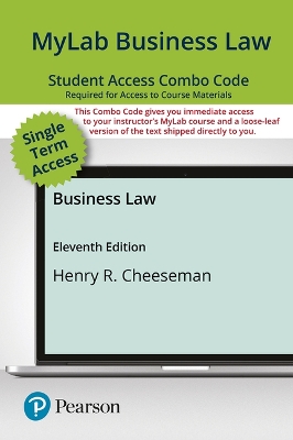 Book cover for Mylab Business Law with Pearson Etext -- Combo Access Card -- For Business Law