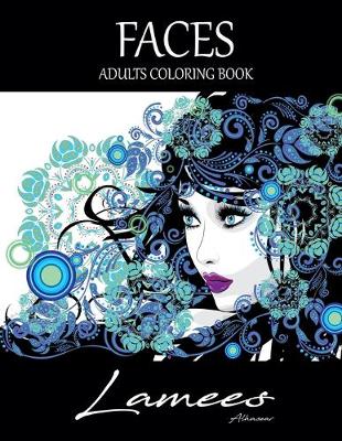 Book cover for Faces Adults Coloring Book