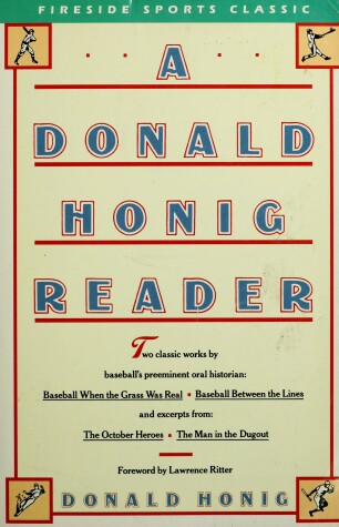 Book cover for Donald Honig Reader