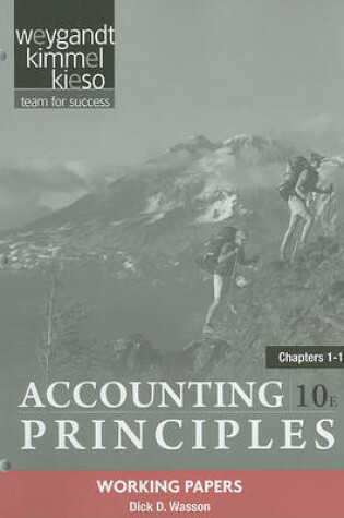 Cover of Working Papers Chapters 1-18 to accompany Accounting Principles