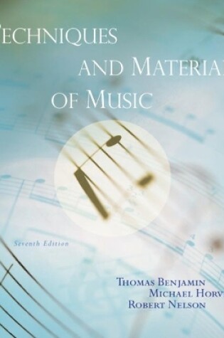 Cover of Techniques and Materials of Music