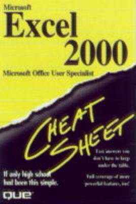 Book cover for Microsoft Excel 2000