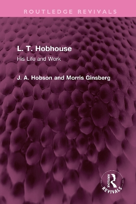 Book cover for L. T. Hobhouse