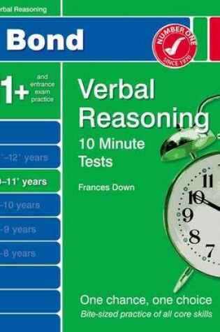 Cover of Bond 10 Minute Tests Verbal Reasoning 10-11+ Yrs