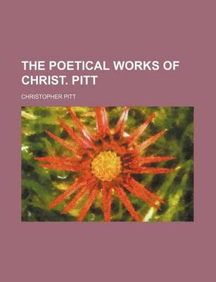 Book cover for The Poetical Works of Christ. Pitt