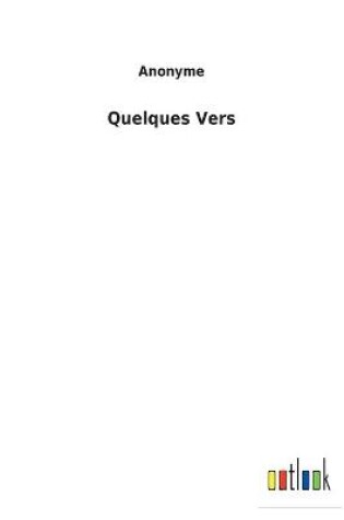 Cover of Quelques Vers