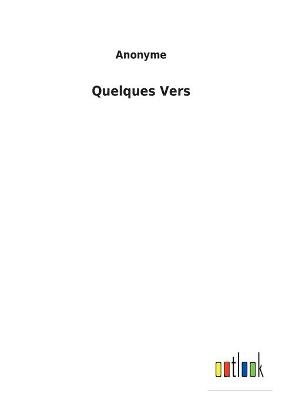 Book cover for Quelques Vers