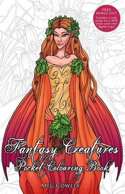 Book cover for Fantasy Creatures Pocket Colouring Book