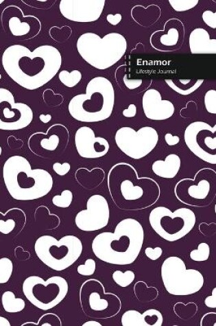 Cover of Enamor Lifestyle Journal, Blank Write-in Notebook, Dotted Lines, Wide Ruled, Size (A5) 6 x 9 In (Purple)