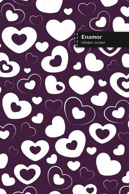 Book cover for Enamor Lifestyle Journal, Blank Write-in Notebook, Dotted Lines, Wide Ruled, Size (A5) 6 x 9 In (Purple)